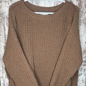 American Eagle Outfitters Tan Crew Neck Sweater